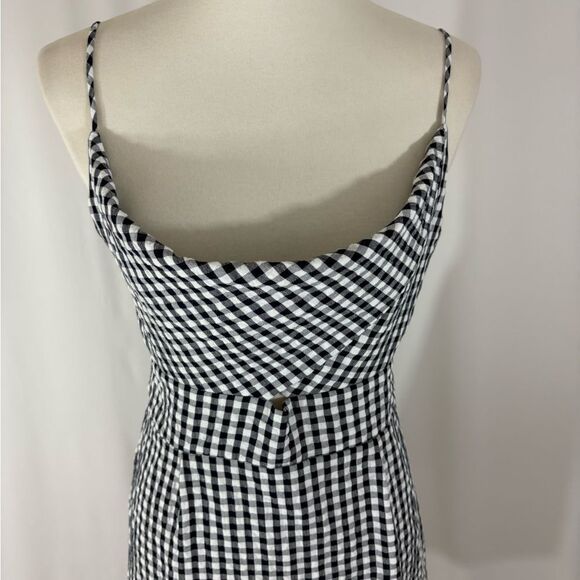 NWT LOFT Black and White Gingham Sundress - Picture 3 of 6